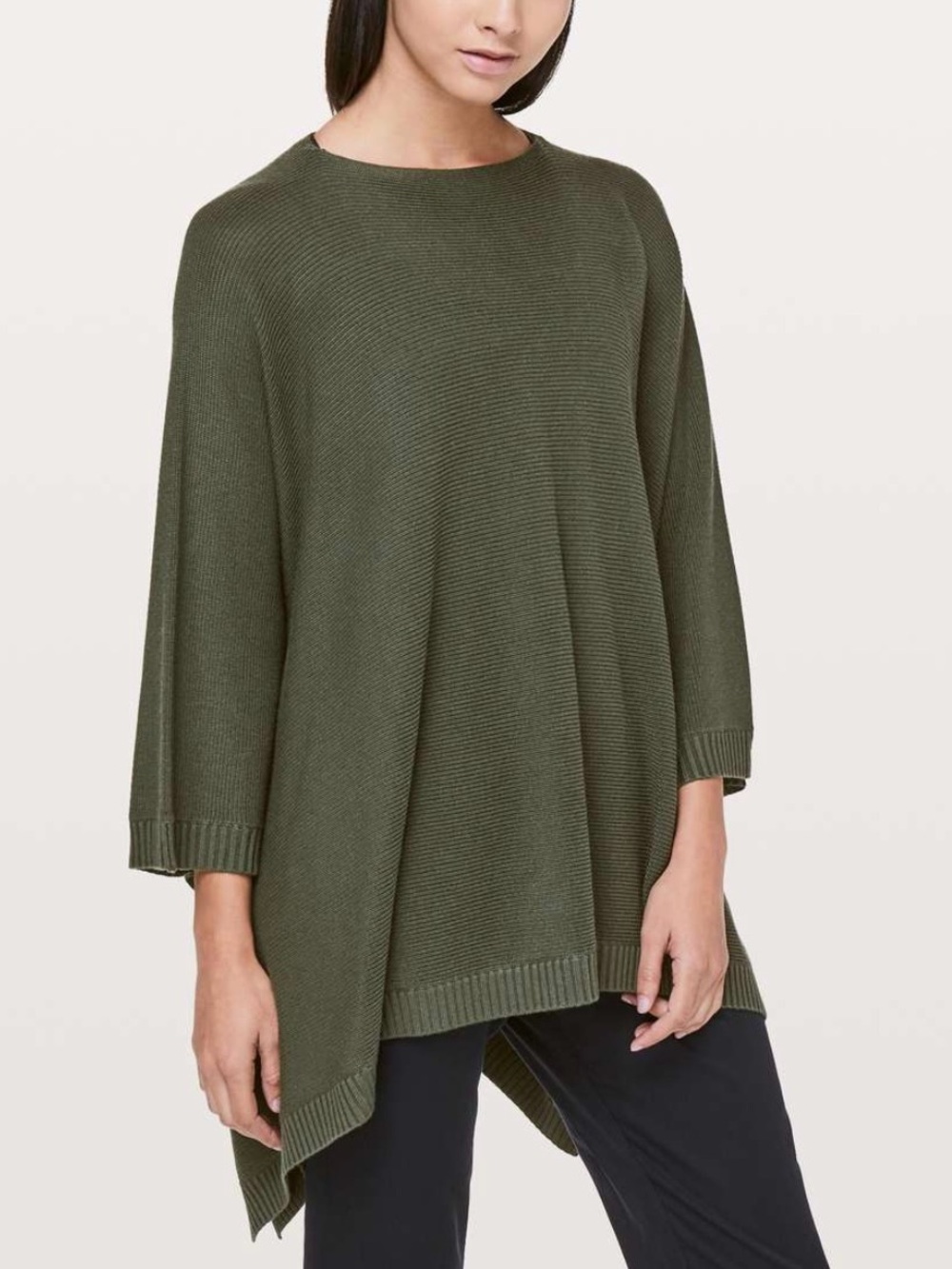 lululemon athletica Black Multiway Divinity Poncho / Scarf / Shawl